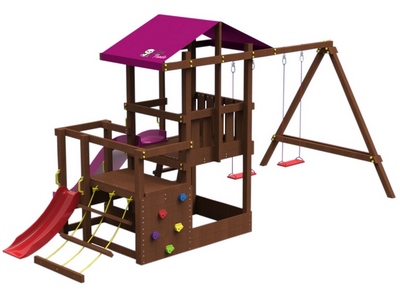 Детский игровой комплекс Непоседа с пристройкой и треногой (Модель 4)