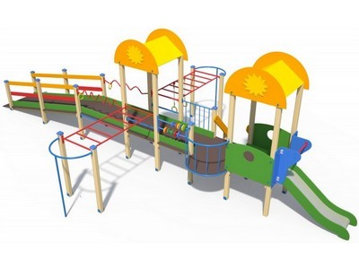 Детский игровой комплекс для дачи Летняя забава Н-750