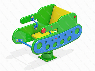 Качалка на пружине Танк 10553