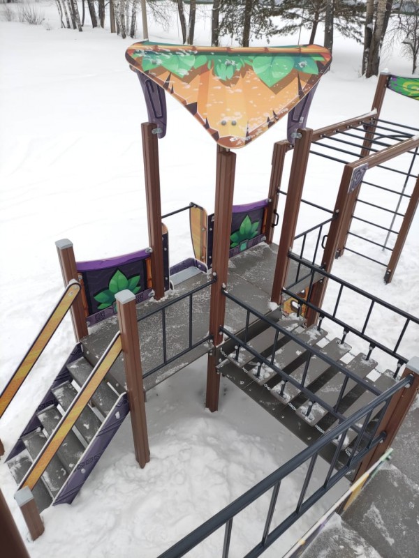 Детская игровая площадка Сокровища Монтесумы с винтовым скатом - вид 19