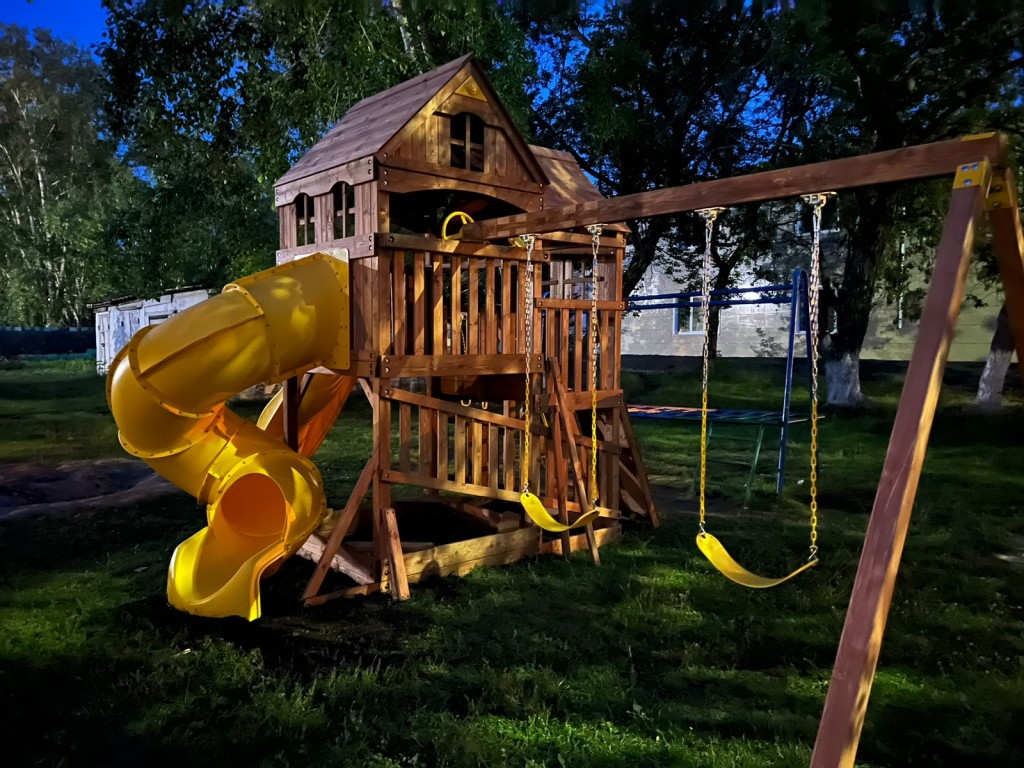 Детская игровая площадка Пейзаж 6 с трубой и спуском - вид 6
