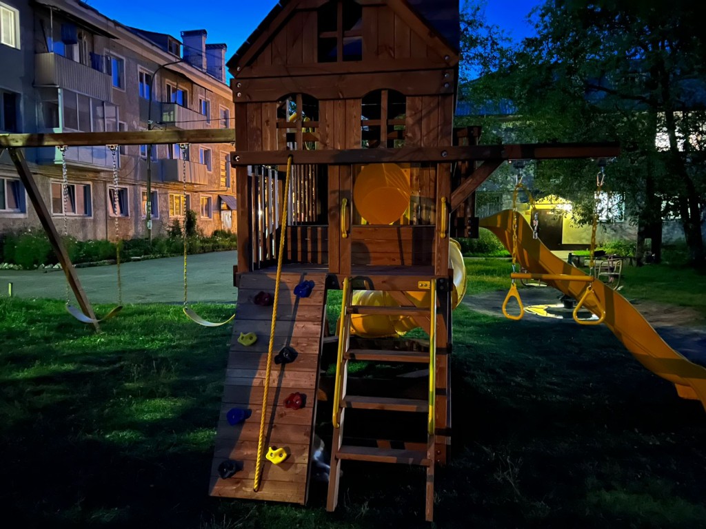 Детская игровая площадка Пейзаж 6 с трубой и спуском - вид 2