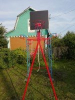 Детский спортивный комплекс Микро гнездо (мод. 3) с баскетбольным кольцом и щитом