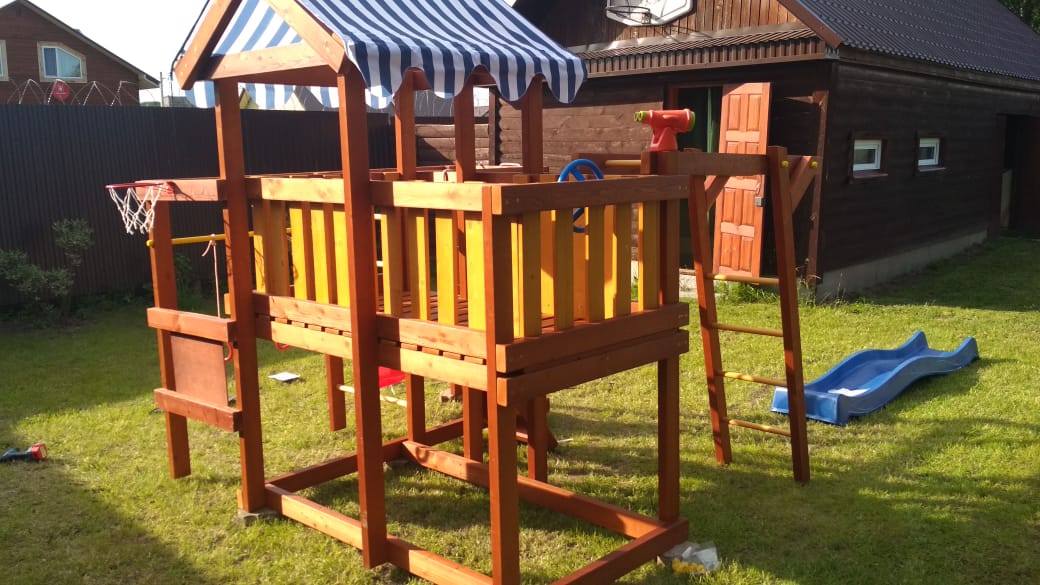 Детская площадка Савушка Baby Play-5 с игровым балконом