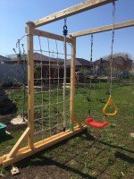 Детская игровая площадка Савушка Мастер-4 с деревянными стойками