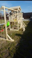 Детская игровая площадка Савушка Мастер-4 на деревянных стойках