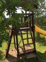 Детская площадка Пикник Вариант башня с лестницей