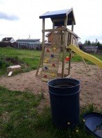 Детская площадка Пикник Вариант башня со скалодромом