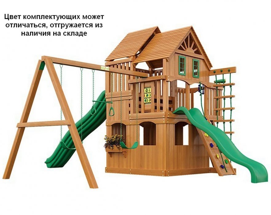 Деревянный домик-беседка «Загадка» для участка детского сада 2000х1500х1900