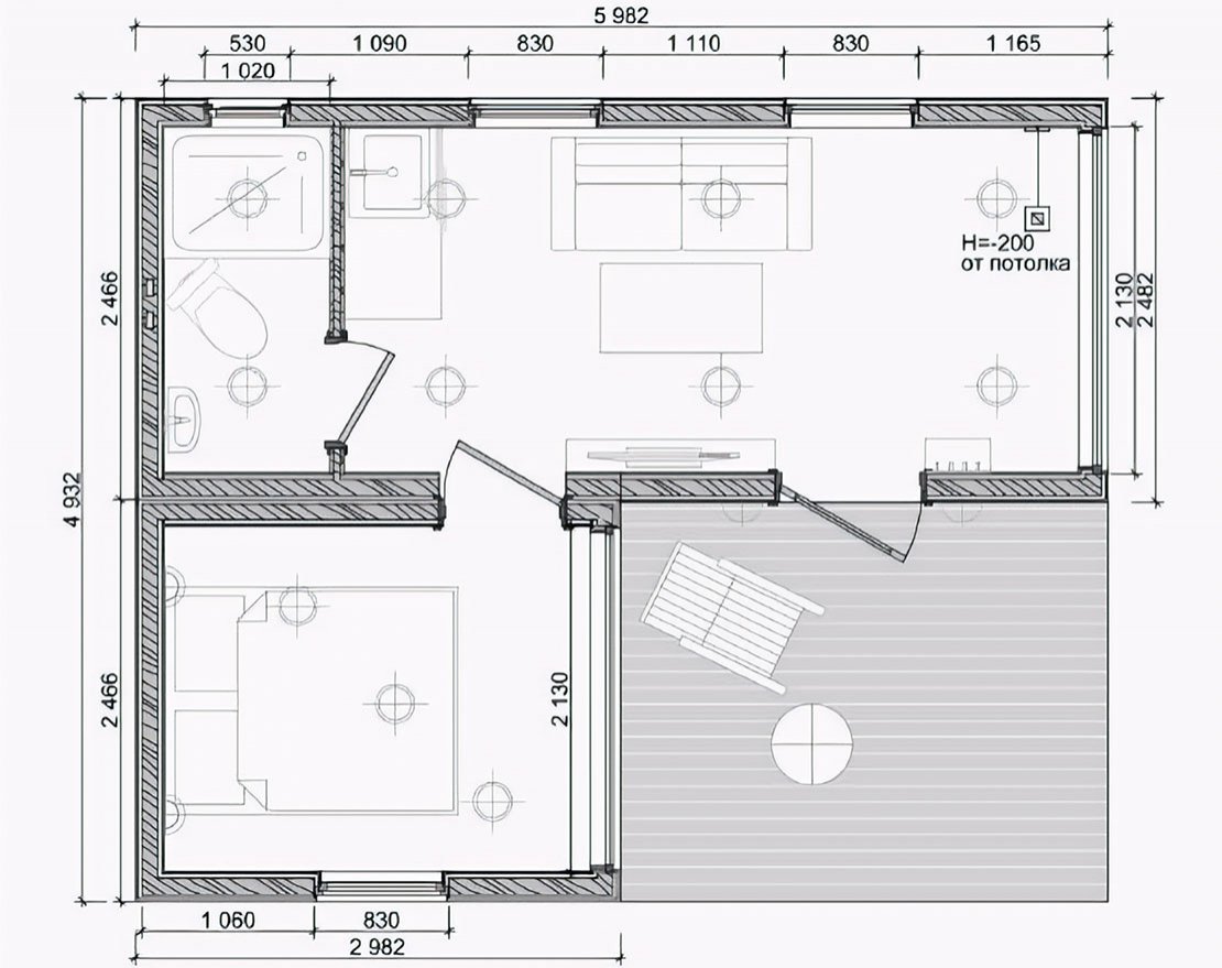 Модульный дом M-Dom 21 «под ключ» - вид 3